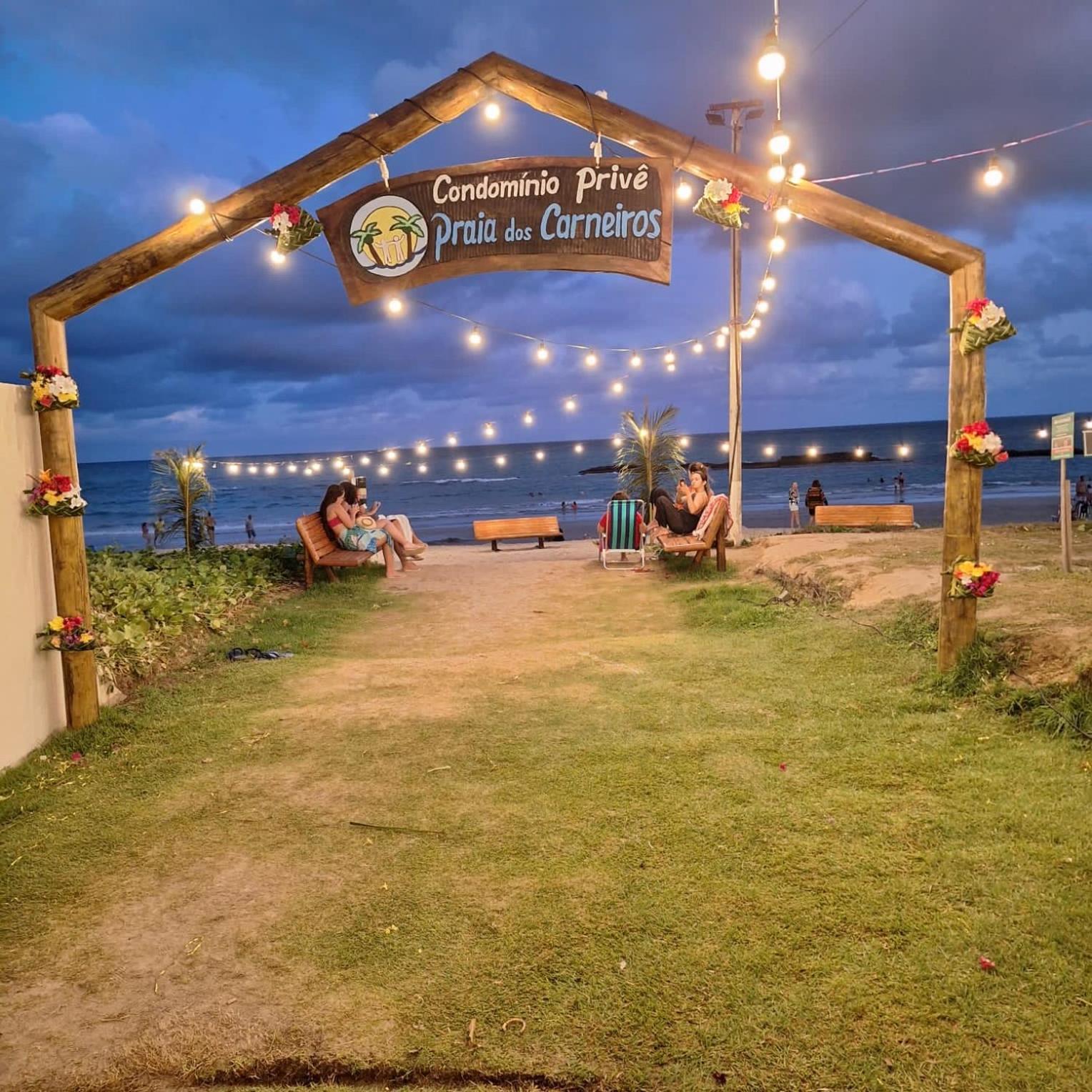 Casa Cinza Na Praia Dos Carneiros Em Condominio A Beira-Mar Екстер'єр фото